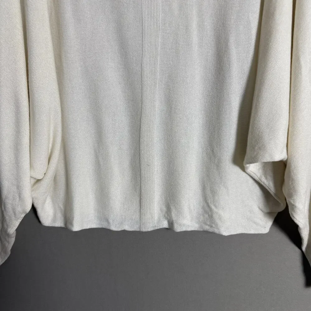 Marciano Wool Relaxed Slouchy‎ Coastal Dainty Batwing Sweater XS White Cream